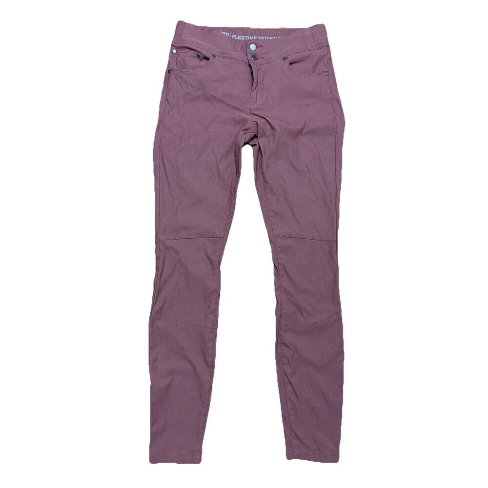 Toad Co Flextime Skinny Pant Womens 6 Clay Mid Rise Full Length Outdoors Hiking